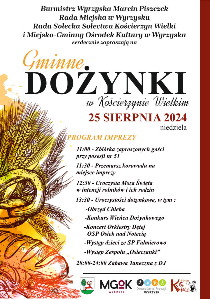 Dożynki w Gminie Wyrzysk w 2024
